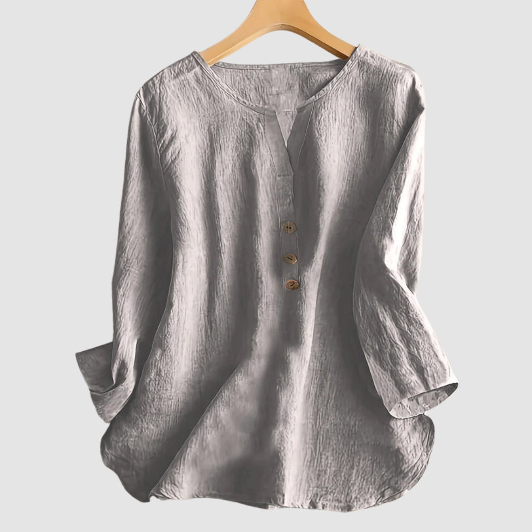 Amira | Elegant Button Blouse