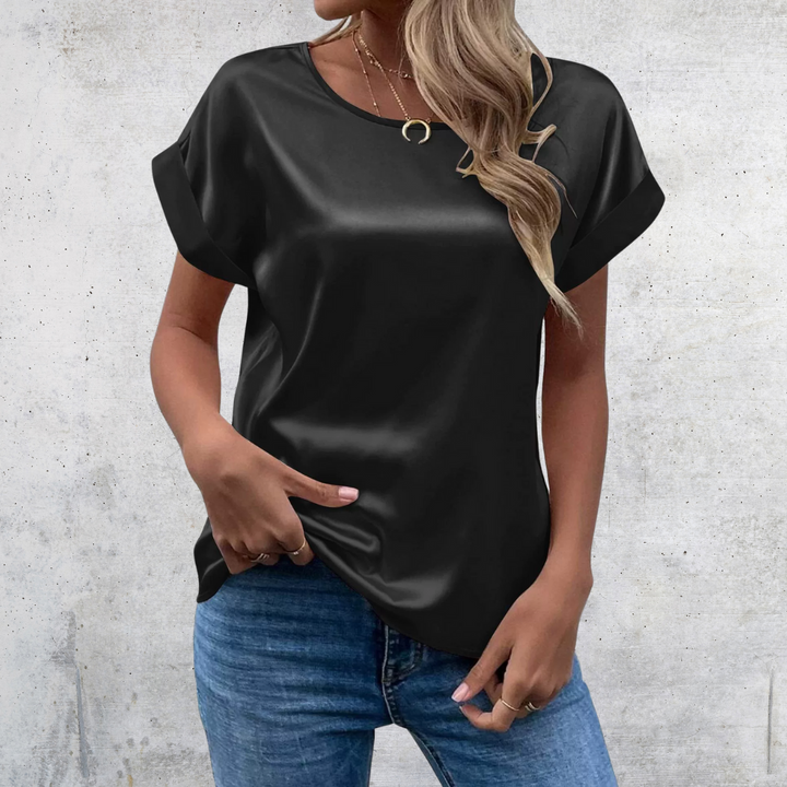 Claribel | Chic Rolled-Sleeve Blouse