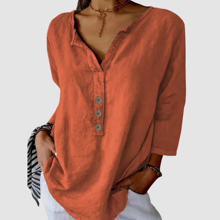 Amira | Elegant Button Blouse