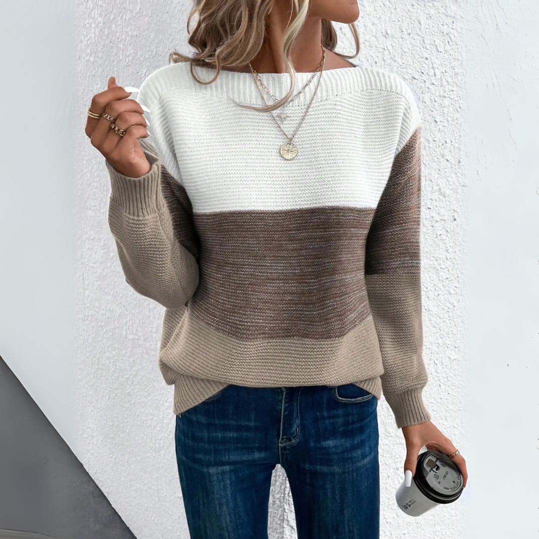 Chiara | Cozy and Stylish Patchwork Sweater