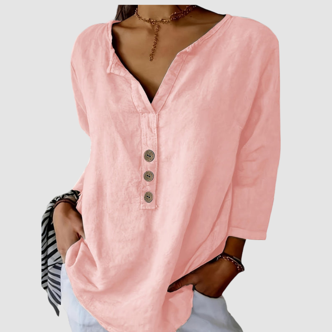 Amira | Elegant Button Blouse
