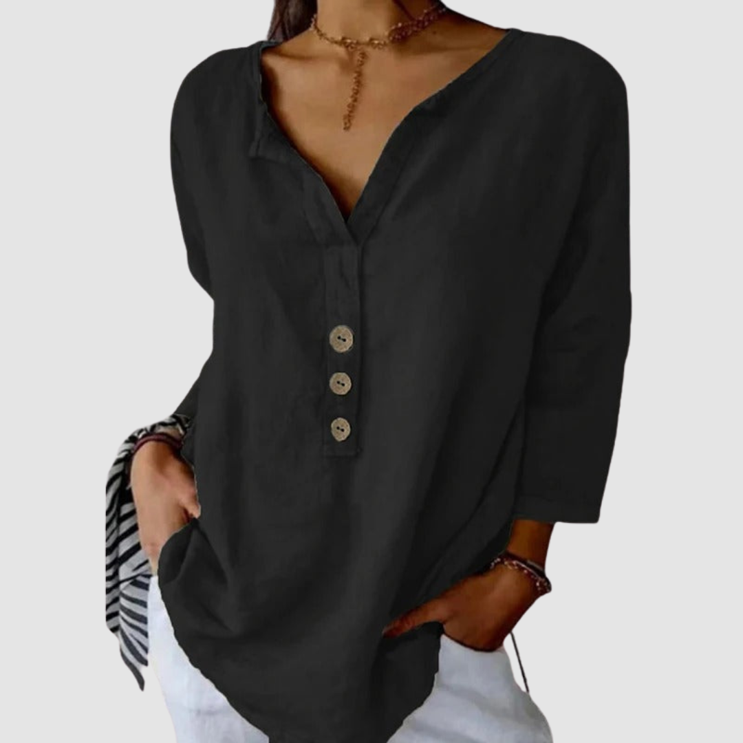 Amira | Elegant Button Blouse