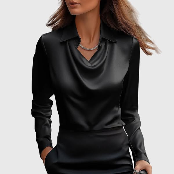 Fiona | Elegant Satin Blouse
