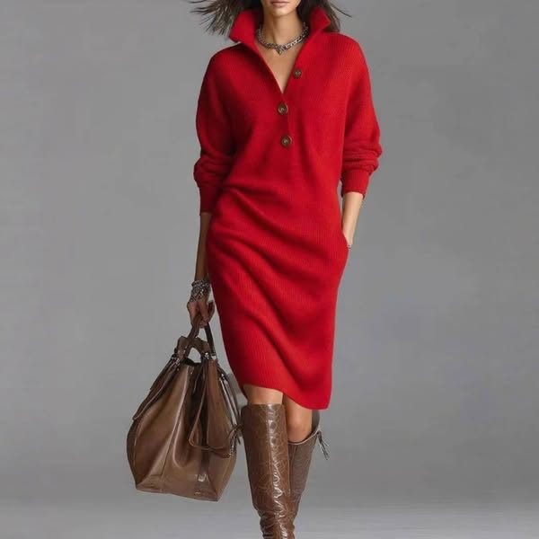 Jolien | Warm Knitted Dress, Elegant and Comfortable