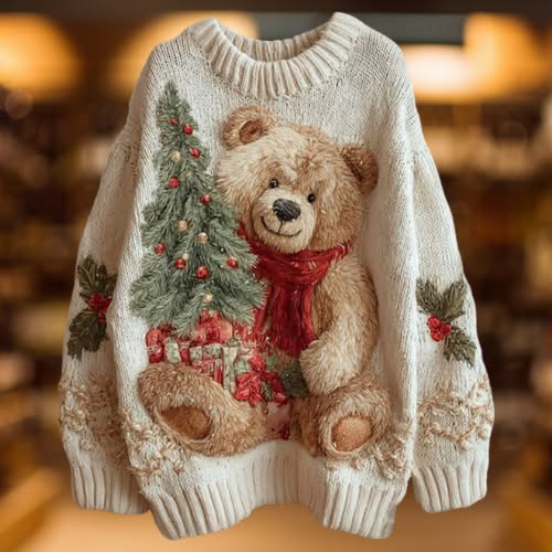 Elena – Christmas jumper with festive details