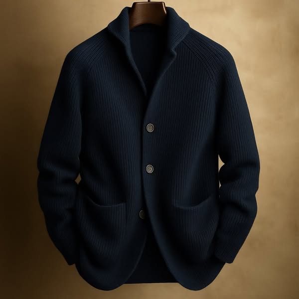James |MEN'S CORDED WOOL CARDIGAN