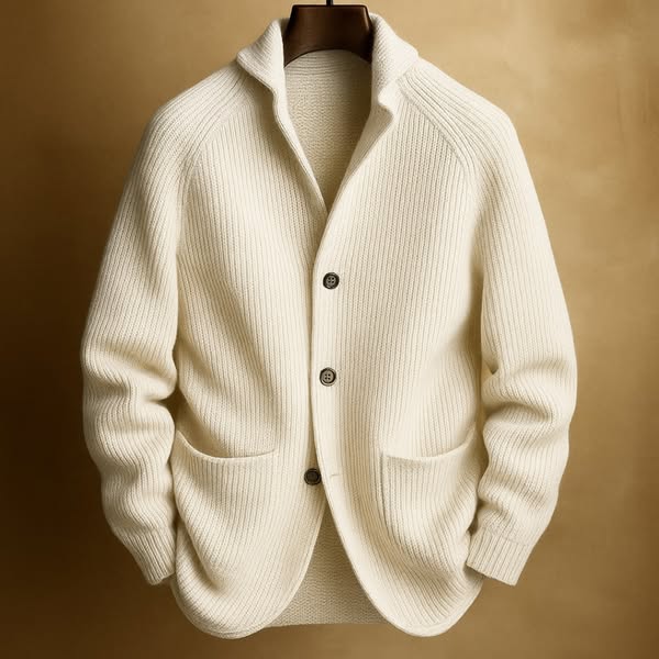 James |MEN'S CORDED WOOL CARDIGAN