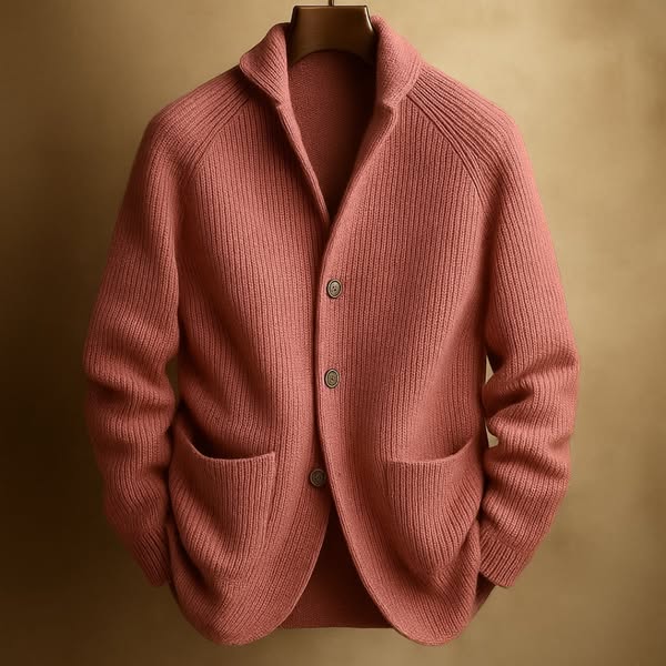 James |MEN'S CORDED WOOL CARDIGAN