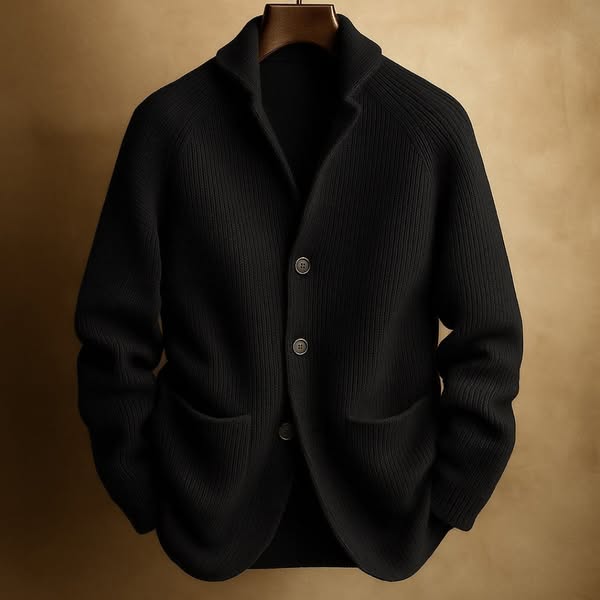 James |MEN'S CORDED WOOL CARDIGAN