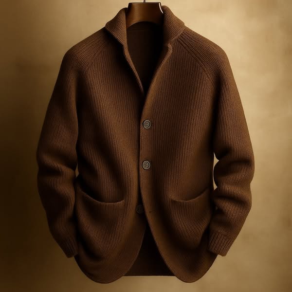 James |MEN'S CORDED WOOL CARDIGAN
