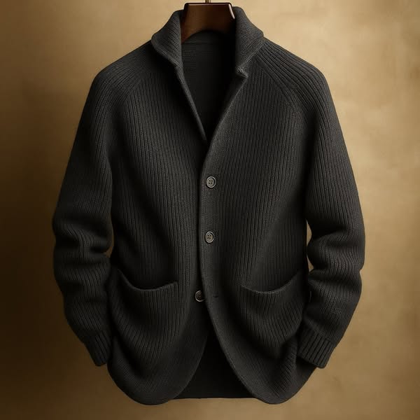 James |MEN'S CORDED WOOL CARDIGAN