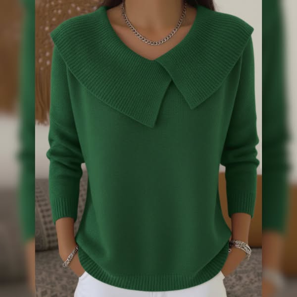 Lucia | Warm jumper with soft collar