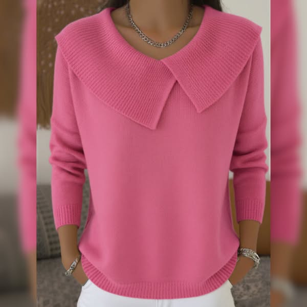 Lucia | Warm jumper with soft collar