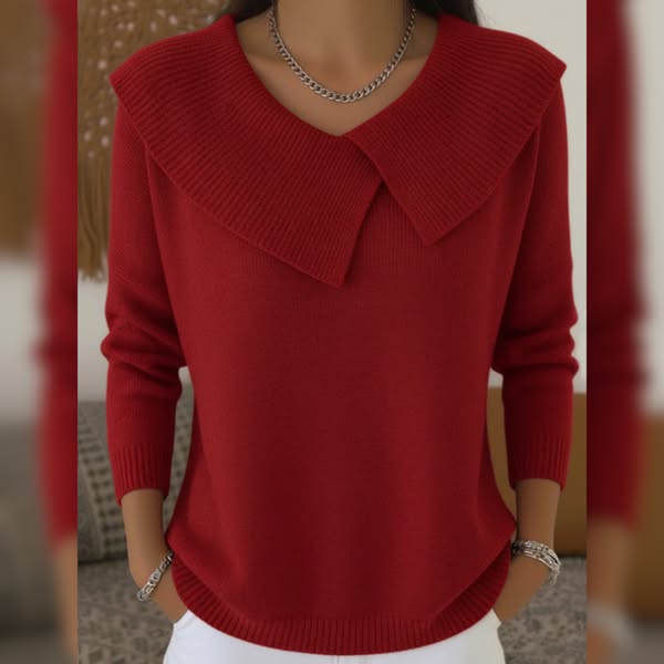 Lucia | Warm jumper with soft collar