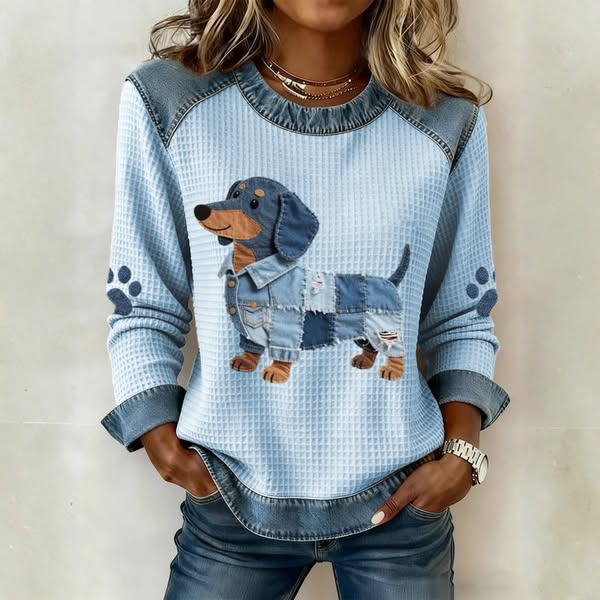 Nova - Dog Sweater with Patchwork