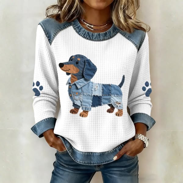 Nova - Dog Sweater with Patchwork