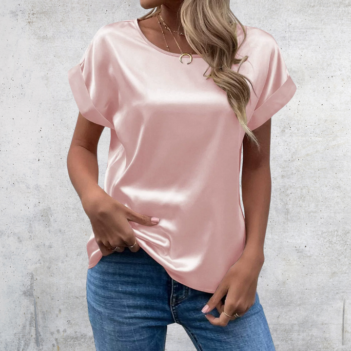 Claribel | Chic Rolled-Sleeve Blouse
