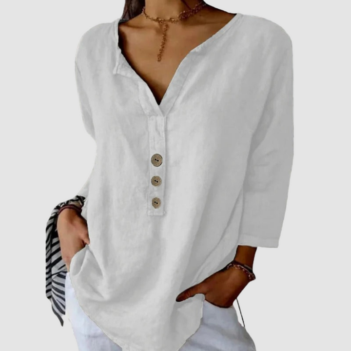 Amira | Elegant Button Blouse