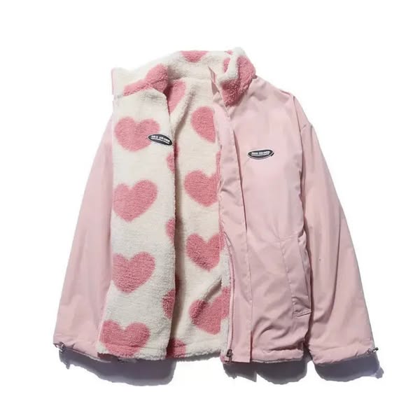 Camila | Reversible jacket with hearts