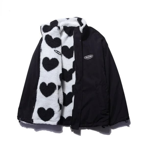 Camila | Reversible jacket with hearts