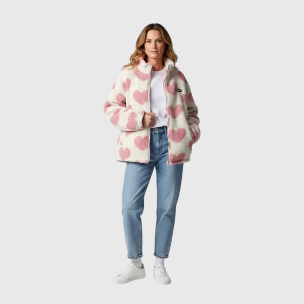 Camila | Reversible jacket with hearts