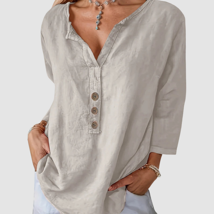 Amira | Elegant Button Blouse