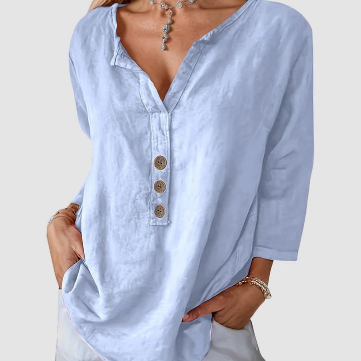 Amira | Elegant Button Blouse