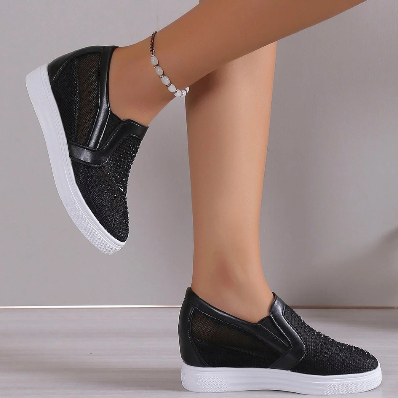 Nahlia | Chic Crystal Sneakers