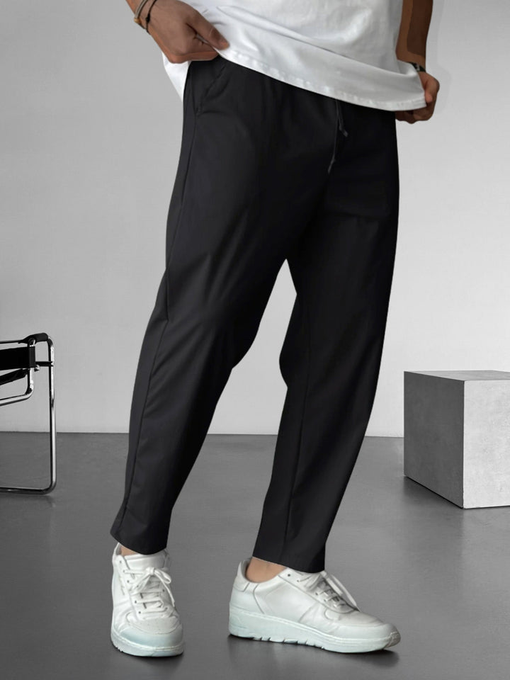 Essential Tapered Drawstring Trousers
