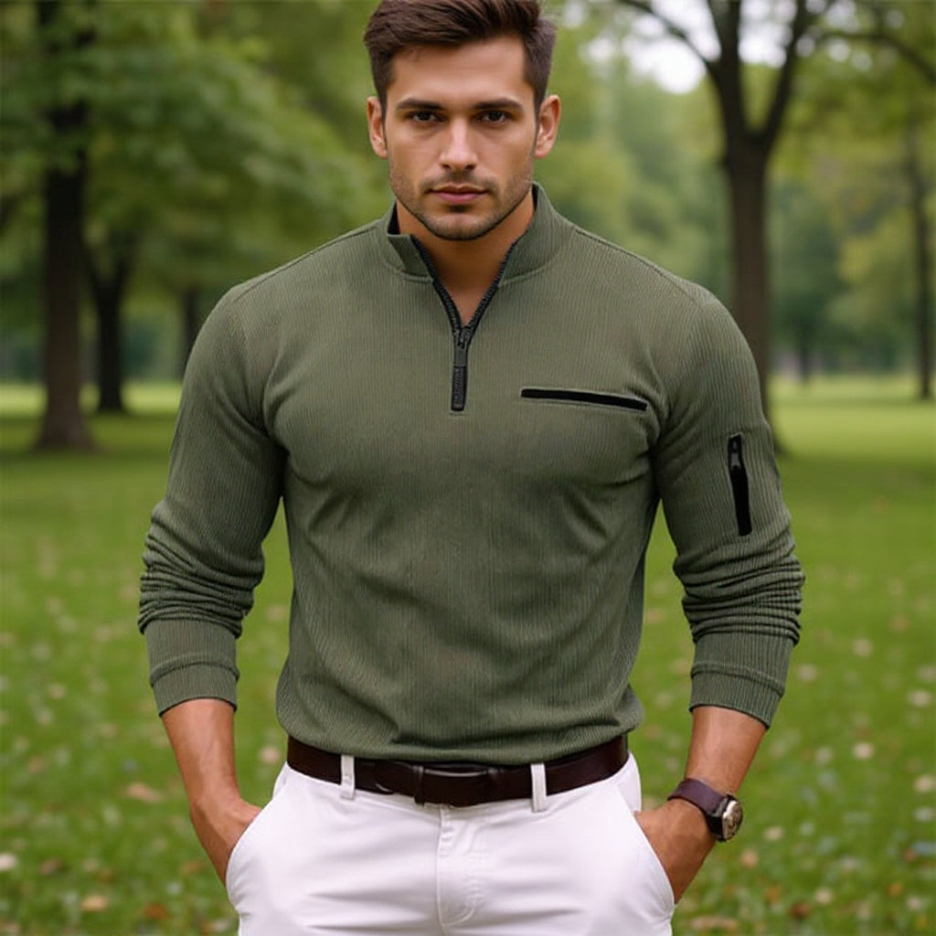 Gusteous | Long-sleeved shirt with zip fastening