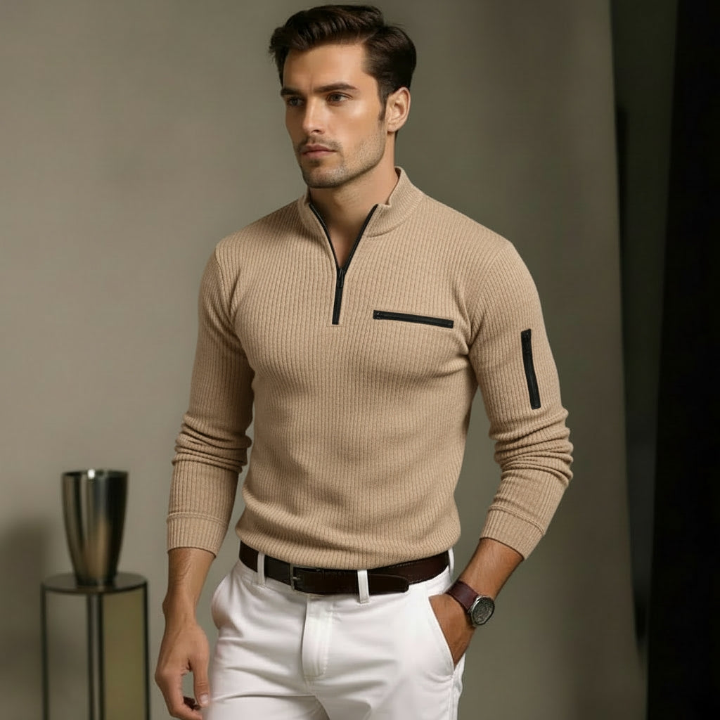 Gusteous | Long-sleeved shirt with zip fastening