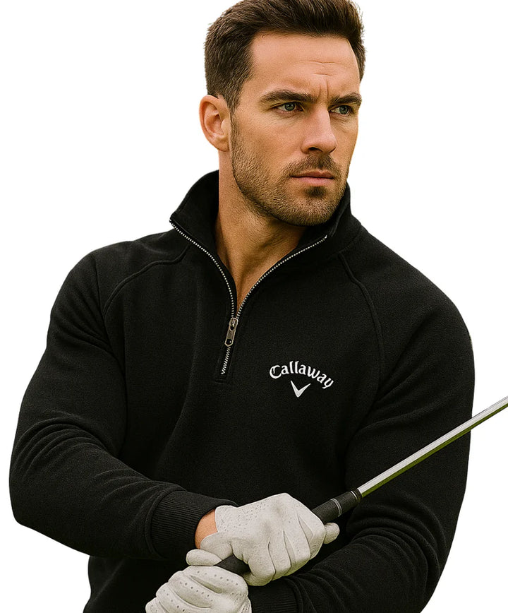 Callaway Heritage Cotton Half Zip Jumper