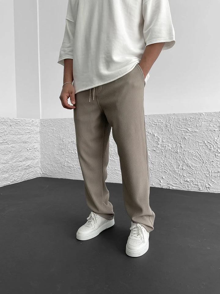 Ribbed Relaxed Fit Trousers