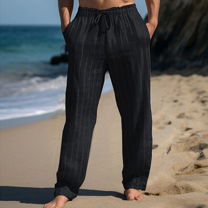 Mathias | Casual Elegance Striped Pants